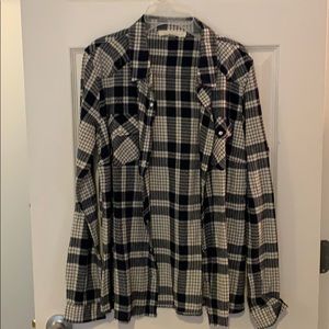 Plaid button down shirt